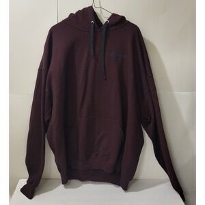 Artisan Men's  Burgundy/Black Stripes Hoodie , Big Cedar Lodge Embroidery XL